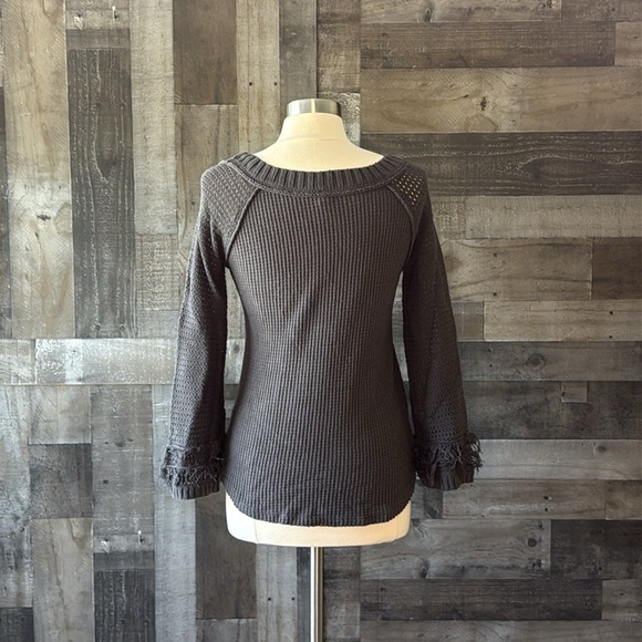 Altar’d State gray knit sweater medium festival boho dark feminine whimsigoth - Picture 7 of 10